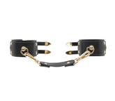 Love In Leather Double Straps Bondage Cuffs - - Cuffs And Restraints
